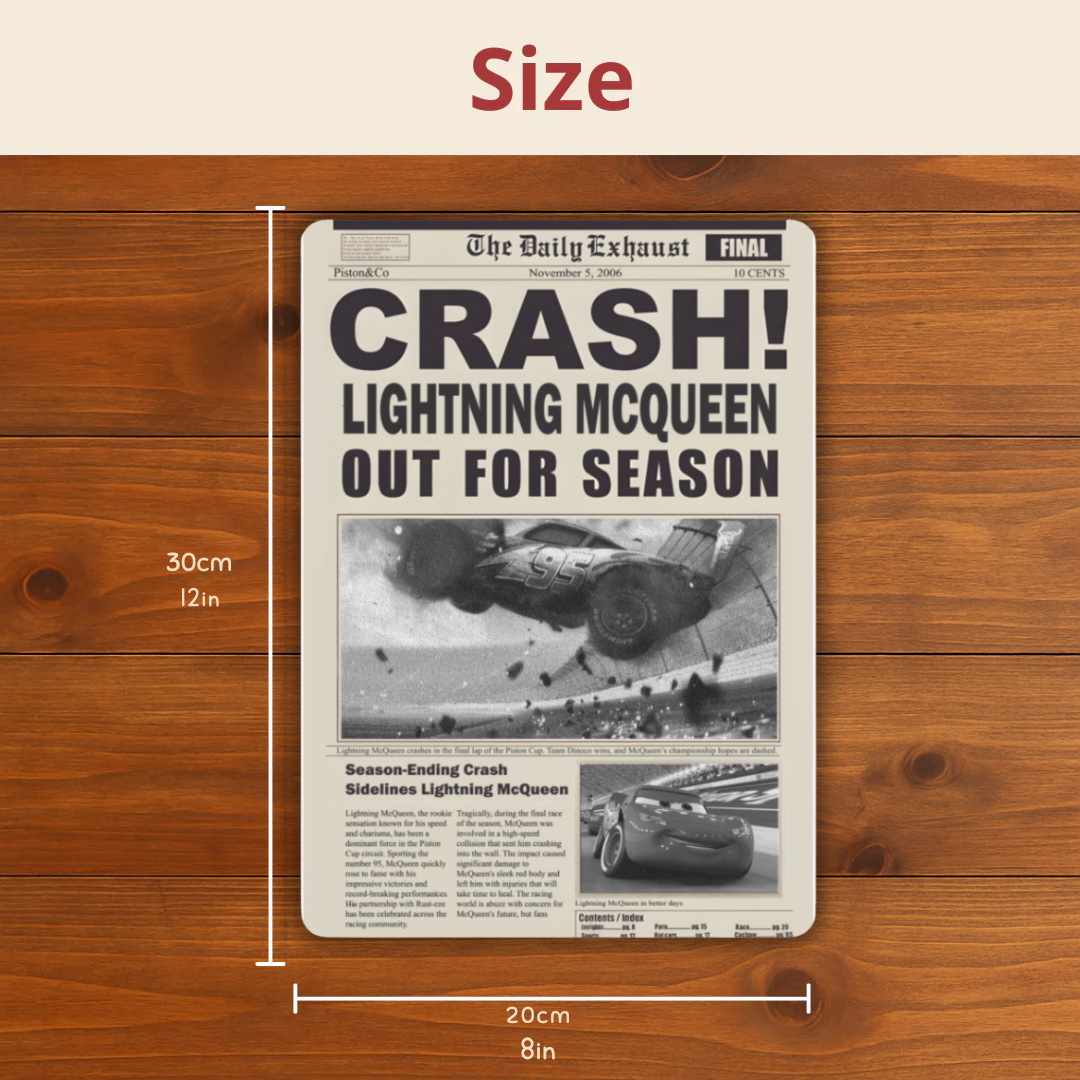 Crash News Lenticular Posters