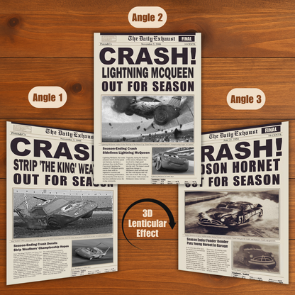 Crash News Lenticular Posters