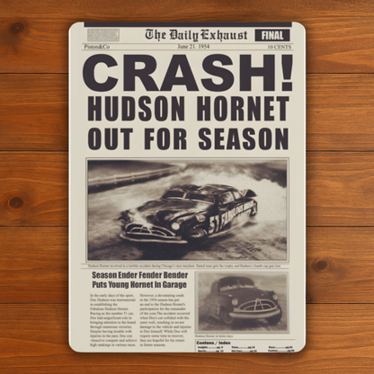 Crash News Metalic Posters